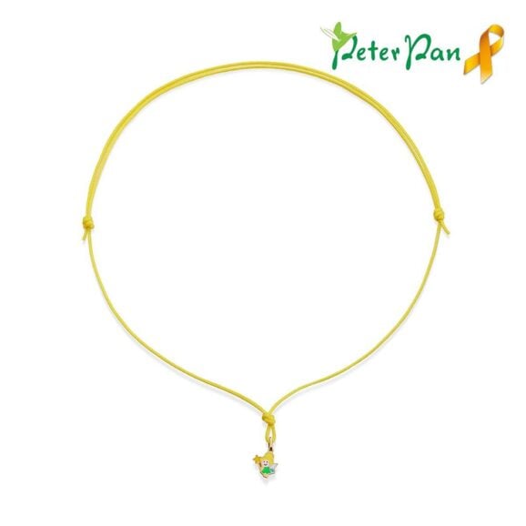 zlatni privezak za decu LeBebe Primegioie ogrlica za decu 100/B od zlata sa motivom Petra Pana