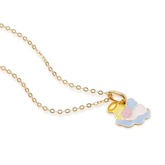 zlatna ogrlica za decu LeBebe Primegioie ogrlica za decu 184 od zlata sa motivom anđela na oblaku