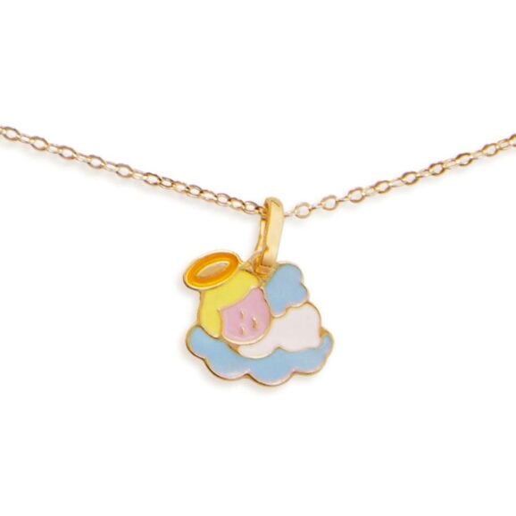 zlatna ogrlica za decu Zlatna ogrlica za decu LeBebe Primegioie ogrlica za decu 184 od zlata sa motivom anđela na oblaku