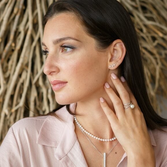 G338 minđuše sa biserima