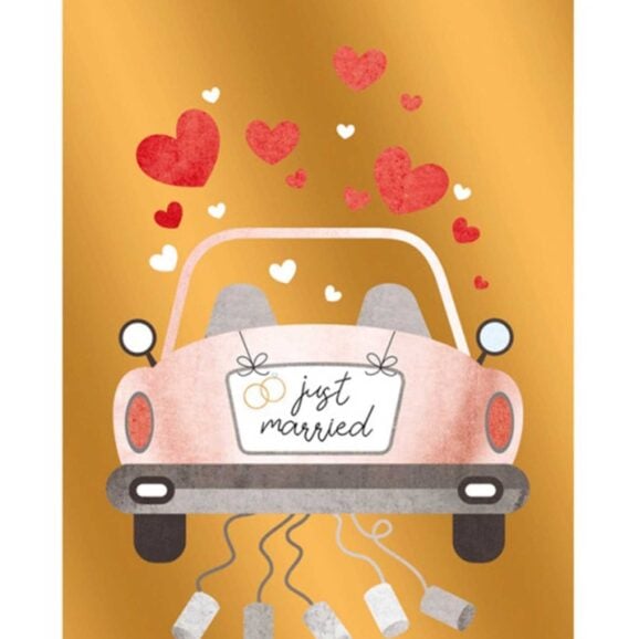 Čestitka "Just Married" oznake ART45371 Zlatara AS