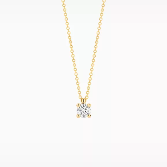 LG3001Y ogrlica od žutog zlata sa laboratorijskim dijamantom