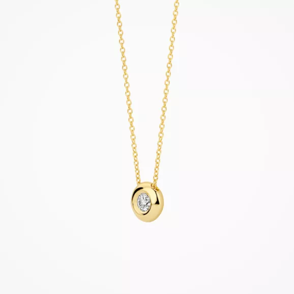 LG3005Y ogrlica od žutog zlata sa laboratorijskim dijamantom