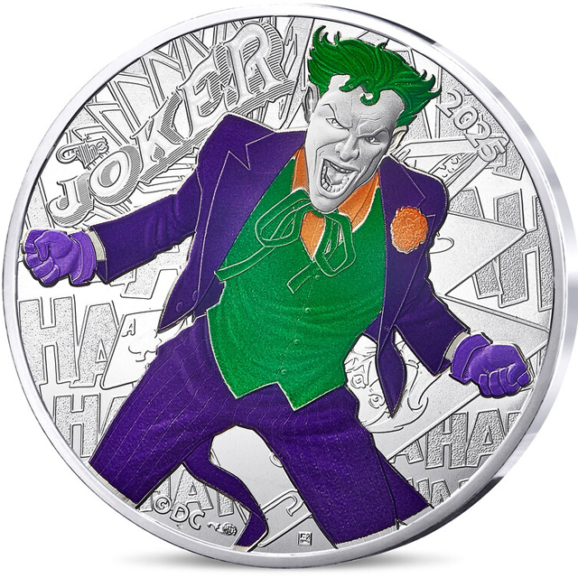 Zlatara as dc comics: joker zlatara as batman joker numizmatika 3 dc comics: joker Investiciono srebro, 999, kolekcionarski i numizmatčki poklon, dc comics, batmen - joker, kolorizovani srebrnjak