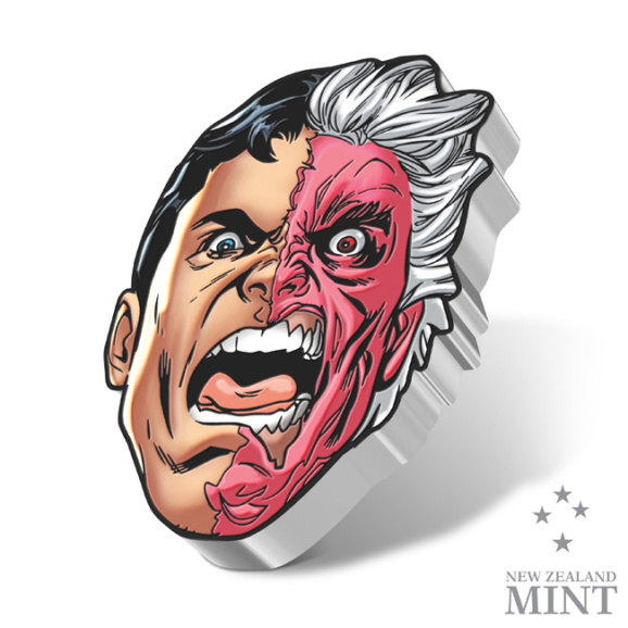 Investiciono srebro, 999, kolekcionarski i numizmatčki poklon, dc comics, batmen, faces of gotham: two-face