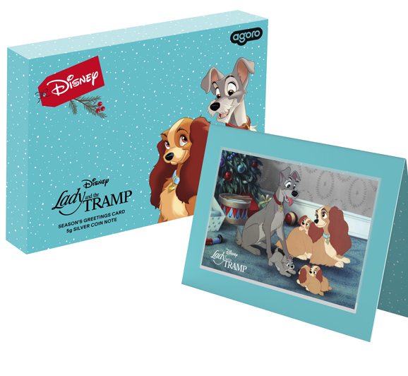 Investiciono srebro, 999, kolekcionarski i numizmatčki poklon, disney: maza i lunja, lady and the tramp