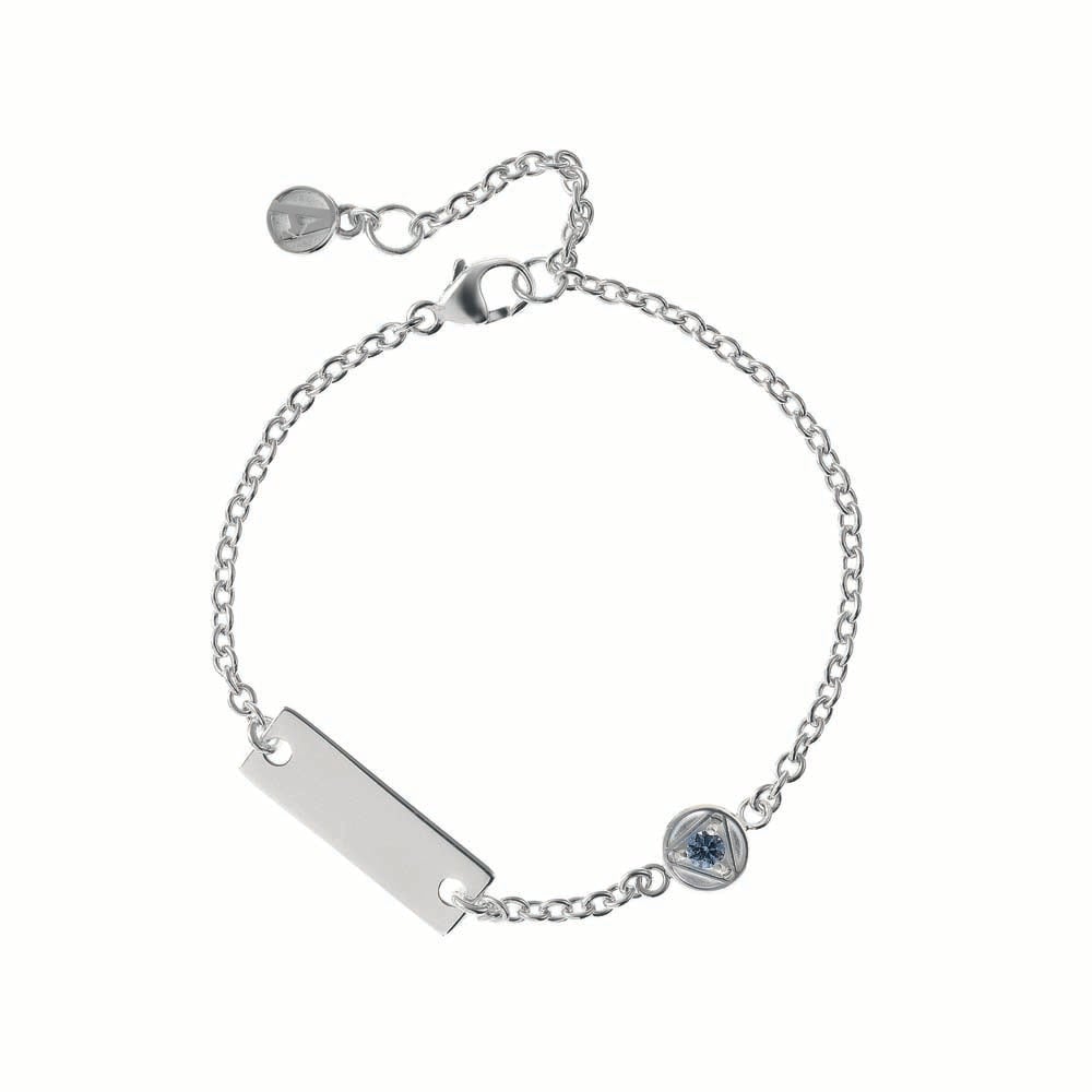 Marvel dečja narukvica sa pločicom za graviranje od 925 srebra – iron man za male heroje Marvel dečja narukvica sa pločicom za graviranje od 925 srebra – iron man za male heroje