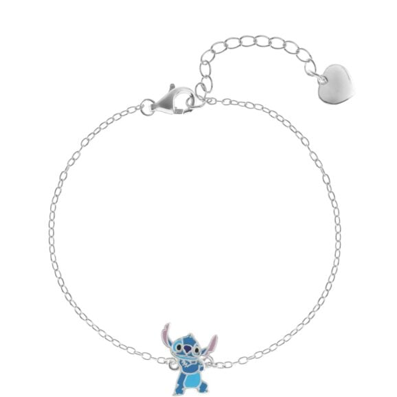 Srebrna narukvica za decu, 925 srebro, Stitch, Disney
