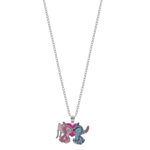 Srebrna ogrlica za decu, angel i stitch, 925 srebro, disney