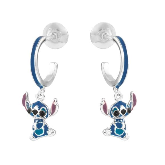 Srebrne minđuše za decu Stitch, 925 Srebro, Disney