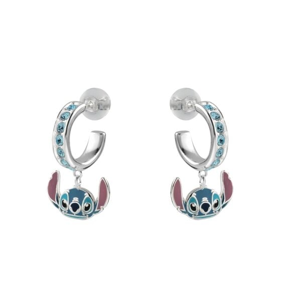 Srebrne minđuše za decu, 925 srebro, disney, stitch